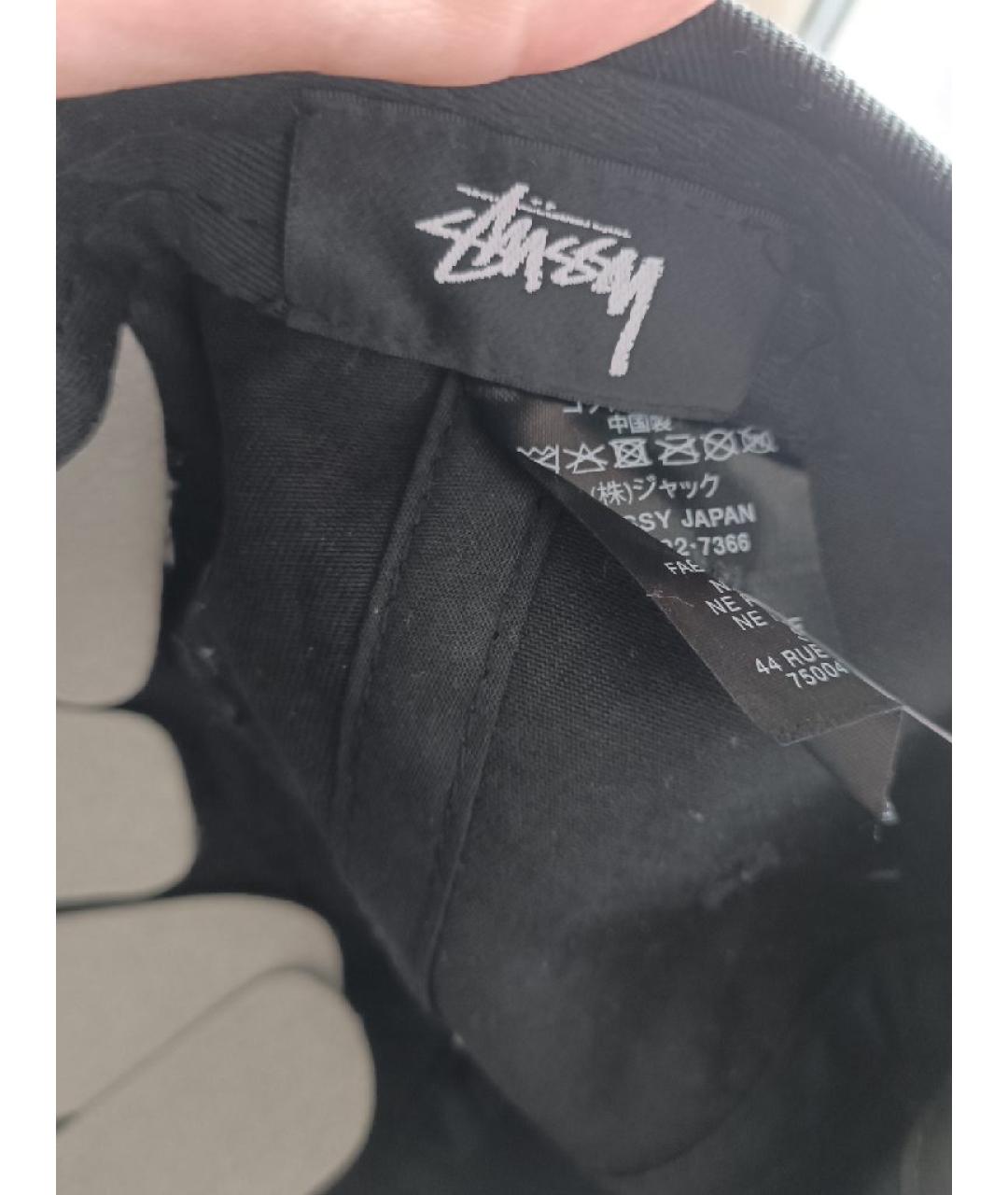 STUSSY Черная хлопковая кепка/бейсболка, фото 6