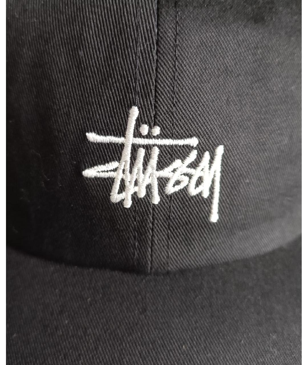 STUSSY Черная хлопковая кепка/бейсболка, фото 4