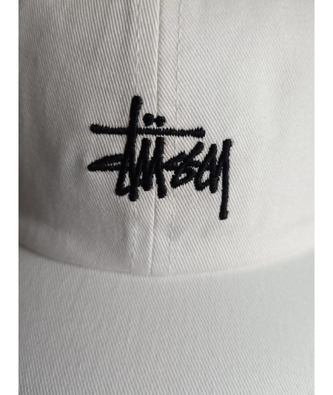 STUSSY Белая хлопковая кепка/бейсболка, фото 4