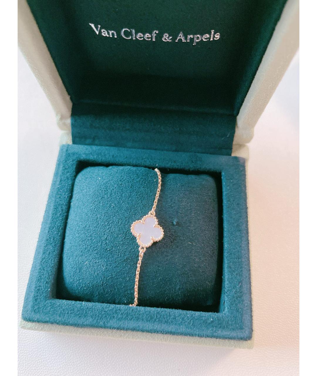 VAN CLEEF & ARPELS Белый браслет из желтого золота, фото 6