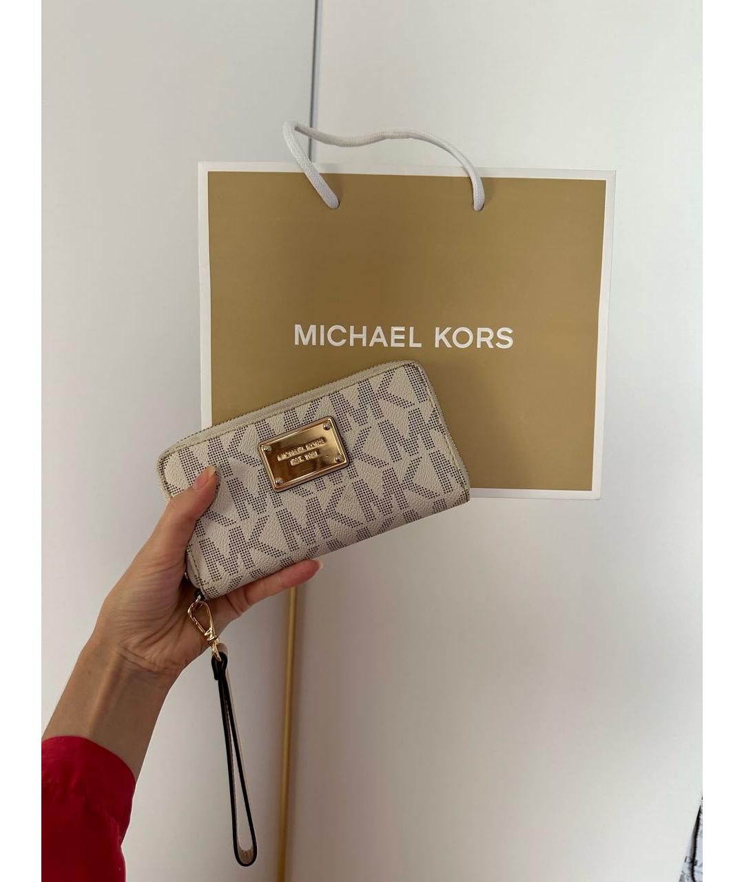 MICHAEL KORS Белый кошелек, фото 8