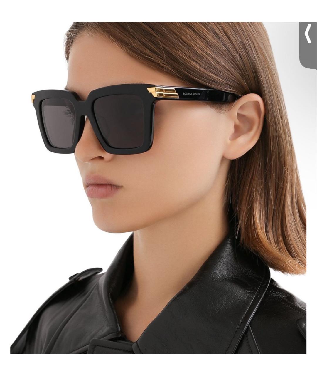 BOTTEGA VENETA Черные солнцезащитные очки, фото 3