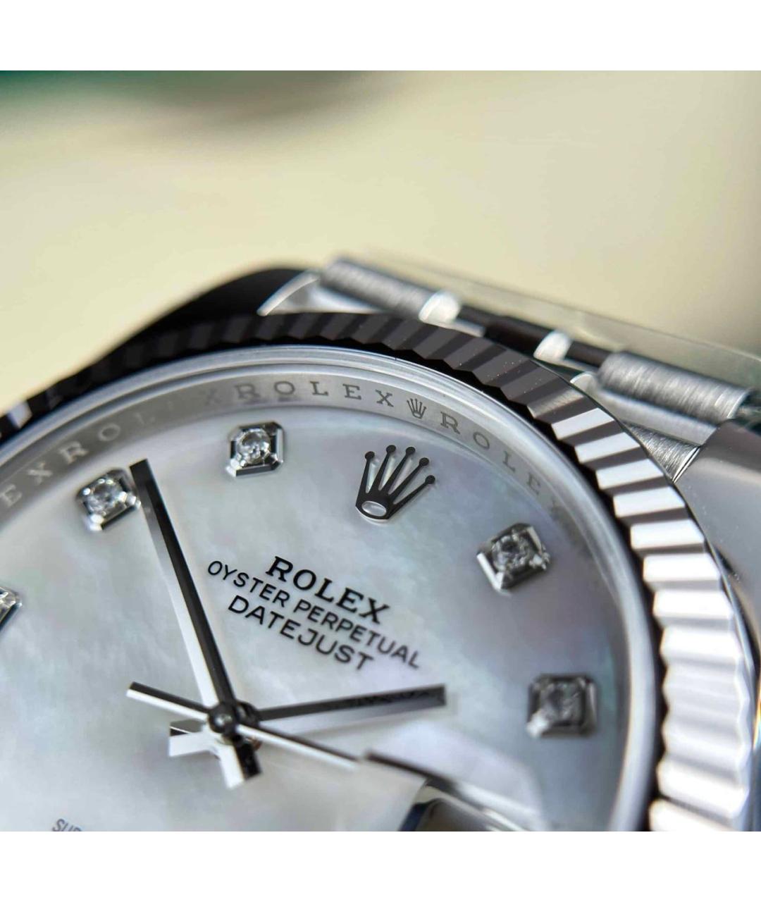 ROLEX Зеленые часы из белого золота, фото 6