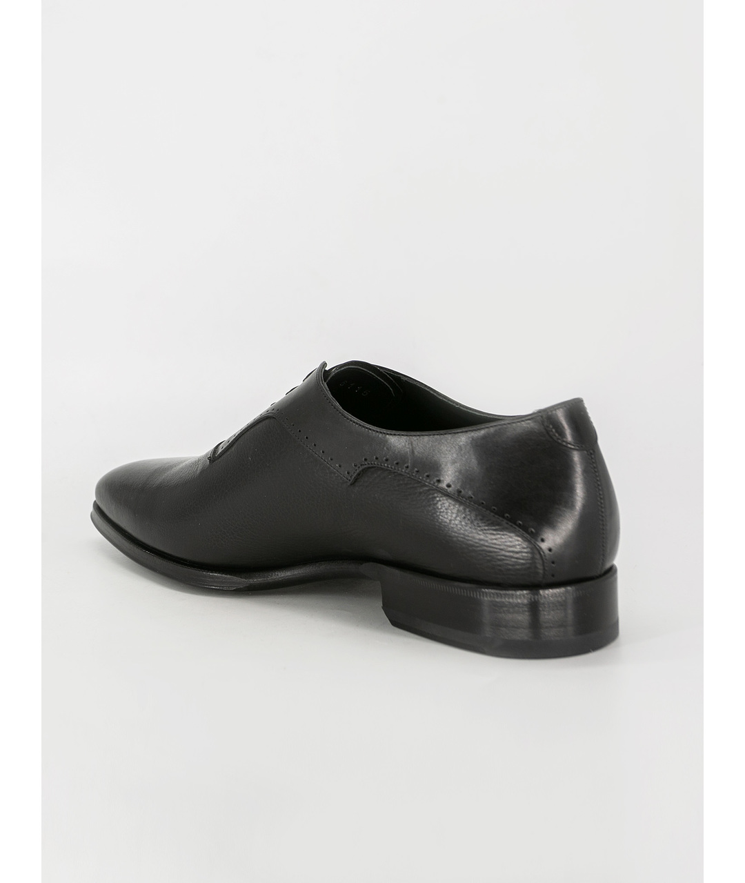 STEFANO RICCI Черные кожаные туфли, фото 3