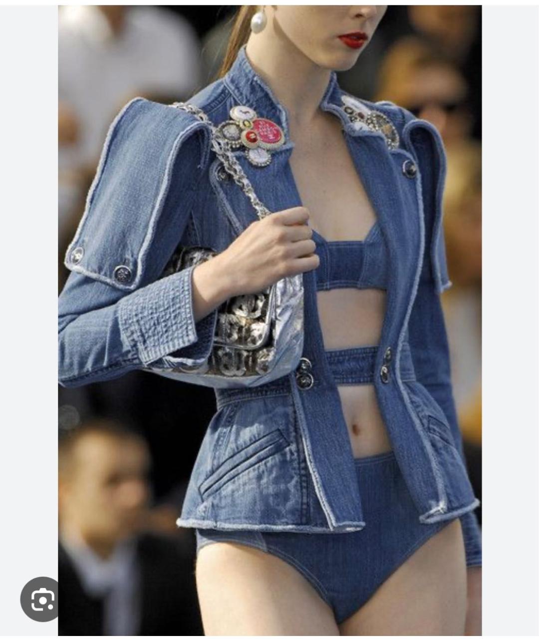 CHANEL Деним жакет/пиджак, фото 3