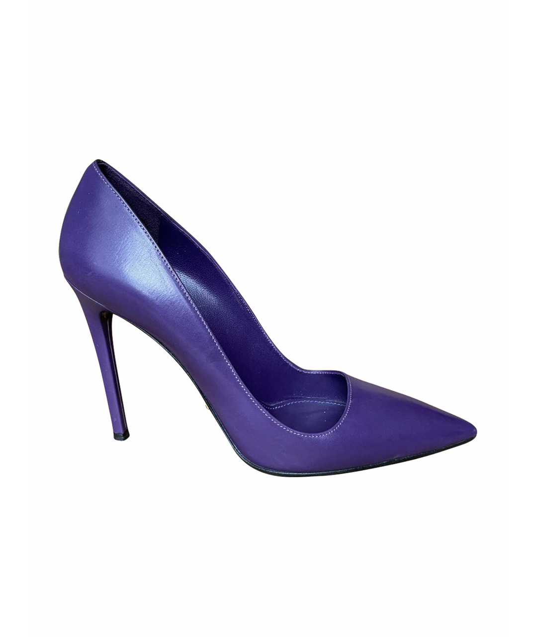 PRADA Фиолетовые кожаные туфли, фото 1