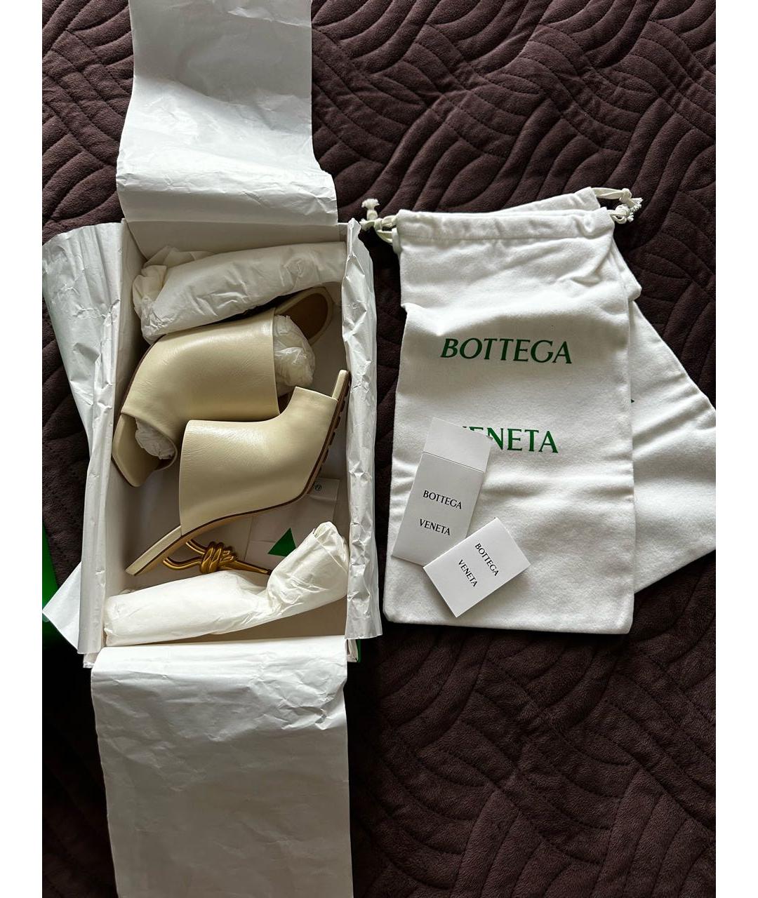 BOTTEGA VENETA Кожаные мюли, фото 6