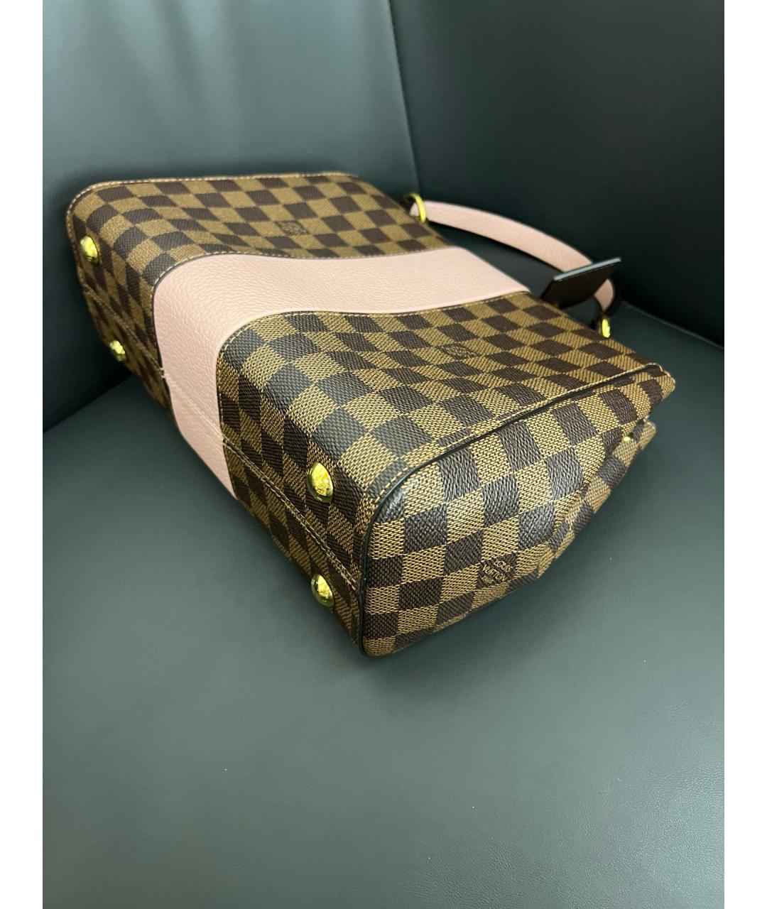 LOUIS VUITTON Коричневая сумка тоут из искусственной кожи, фото 4