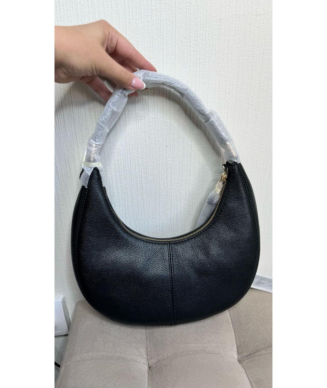 MARC JACOBS Черная кожаная сумка с короткими ручками, фото 3