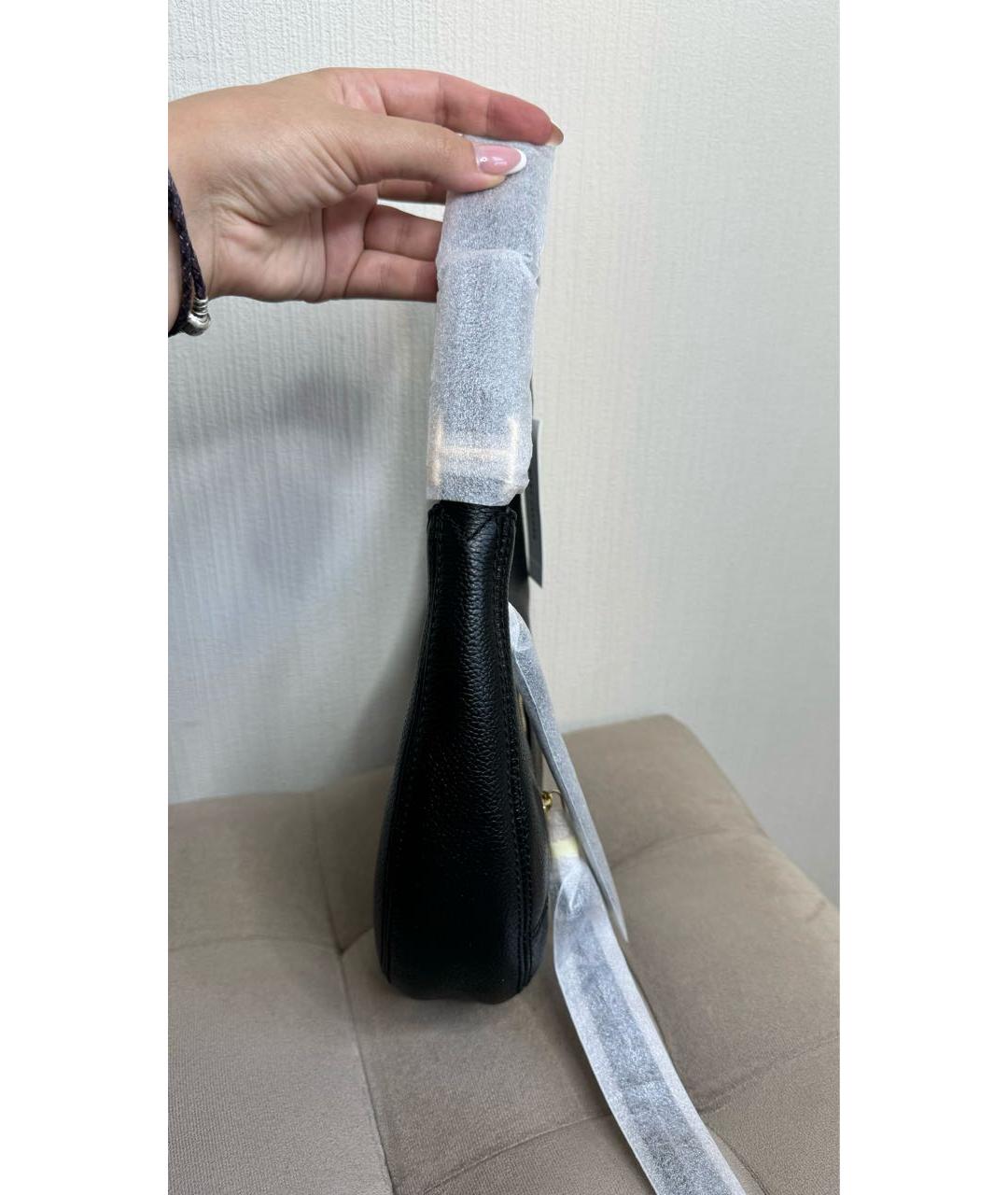 MARC JACOBS Черная кожаная сумка с короткими ручками, фото 2