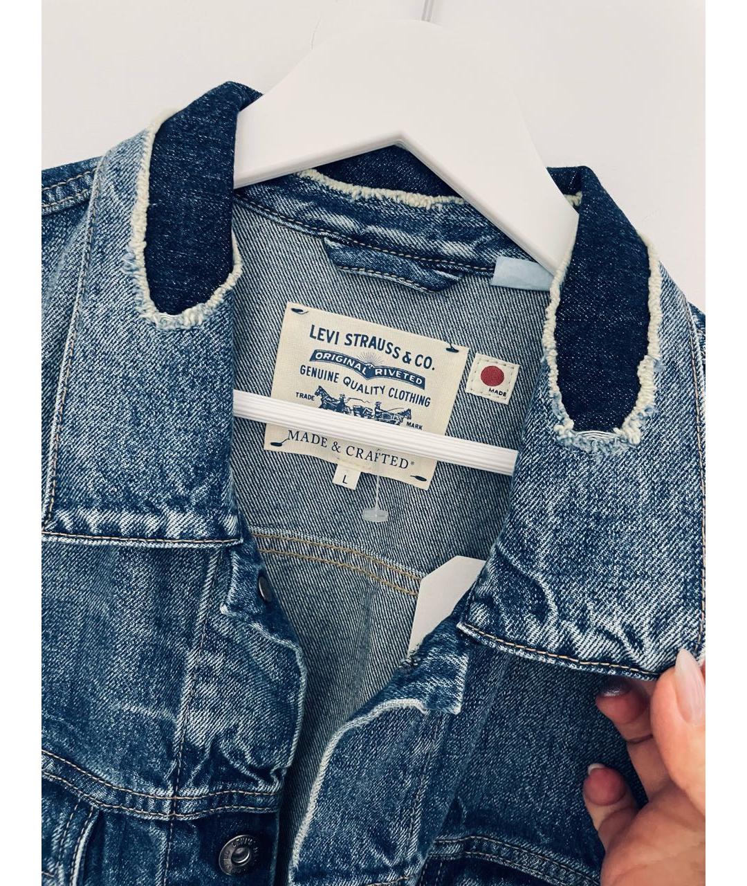 LEVI'S Синяя хлопковая куртка, фото 2