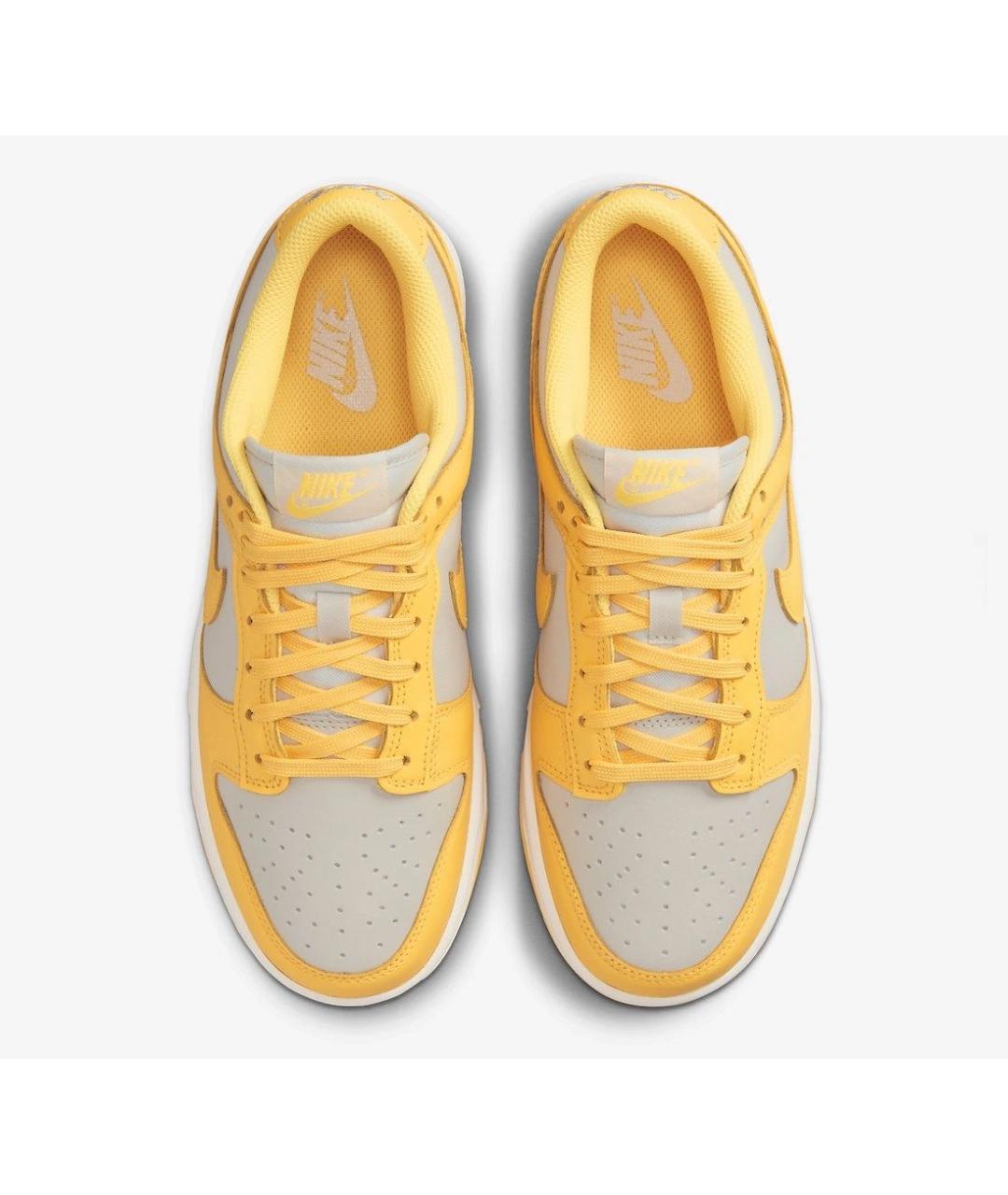 NIKE Желтые кожаные кроссовки, фото 3