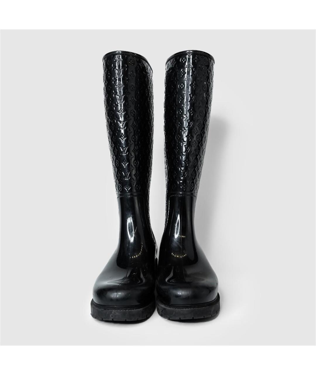 LOUIS VUITTON Черные резиновые сапоги, фото 3