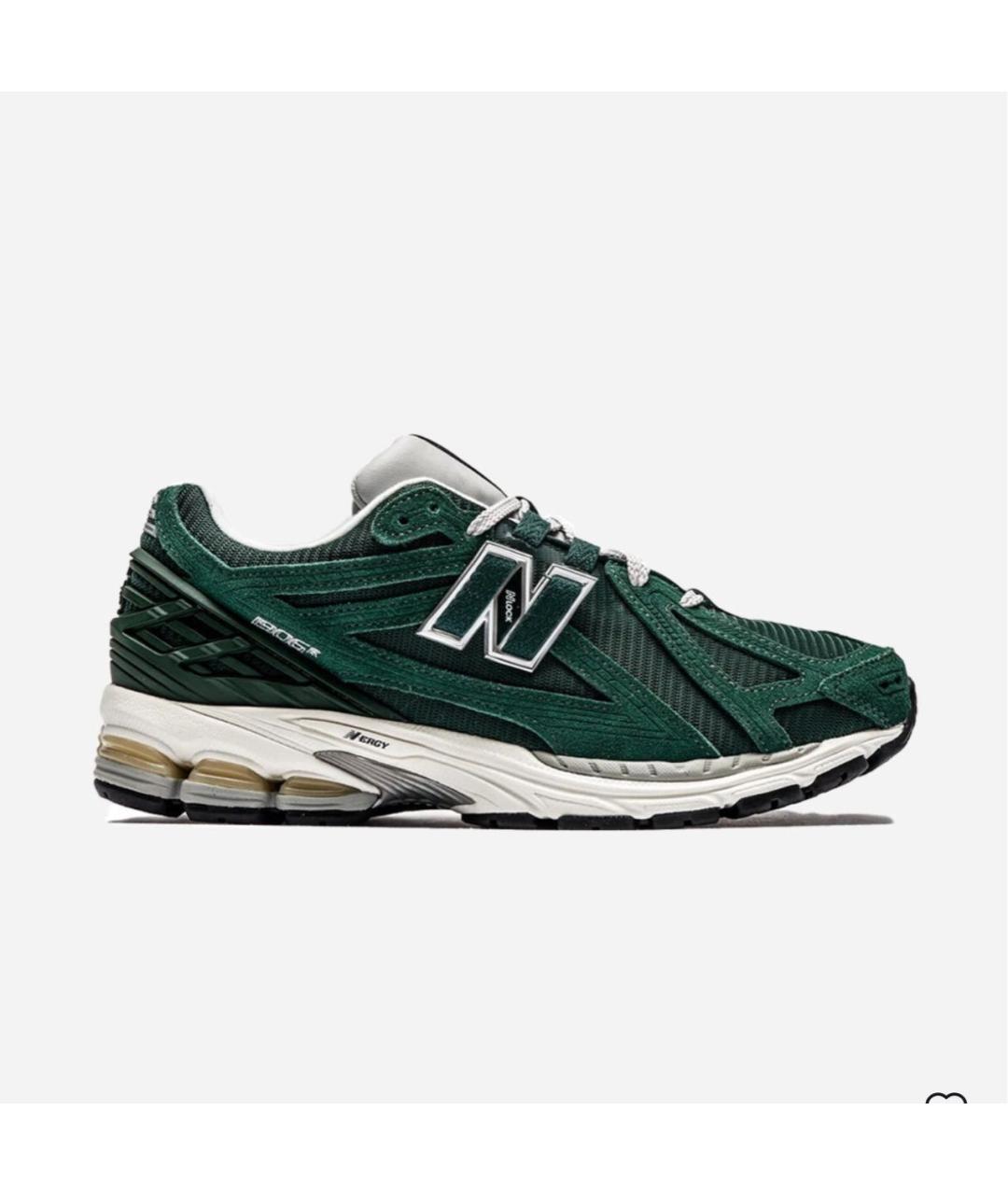 NEW BALANCE Зеленые замшевые низкие кроссовки / кеды, фото 7