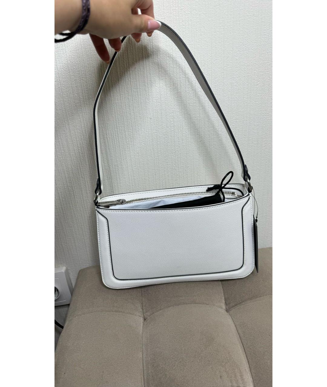 KARL LAGERFELD Белая сумка через плечо из искусственной кожи, фото 3