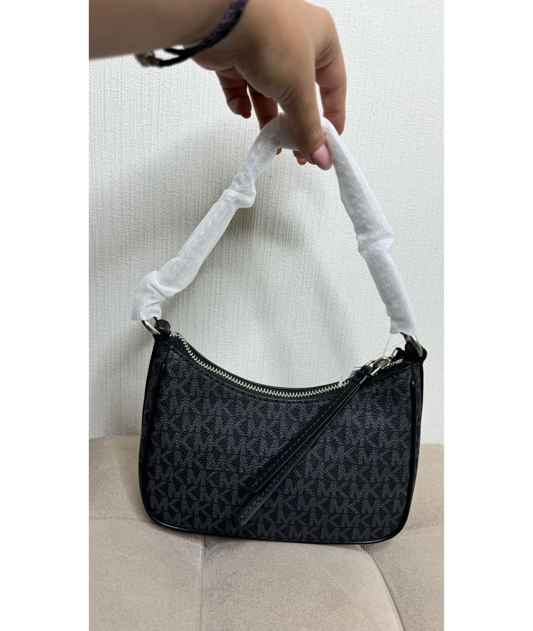 MICHAEL KORS Черная сумка через плечо из искусственной кожи, фото 3