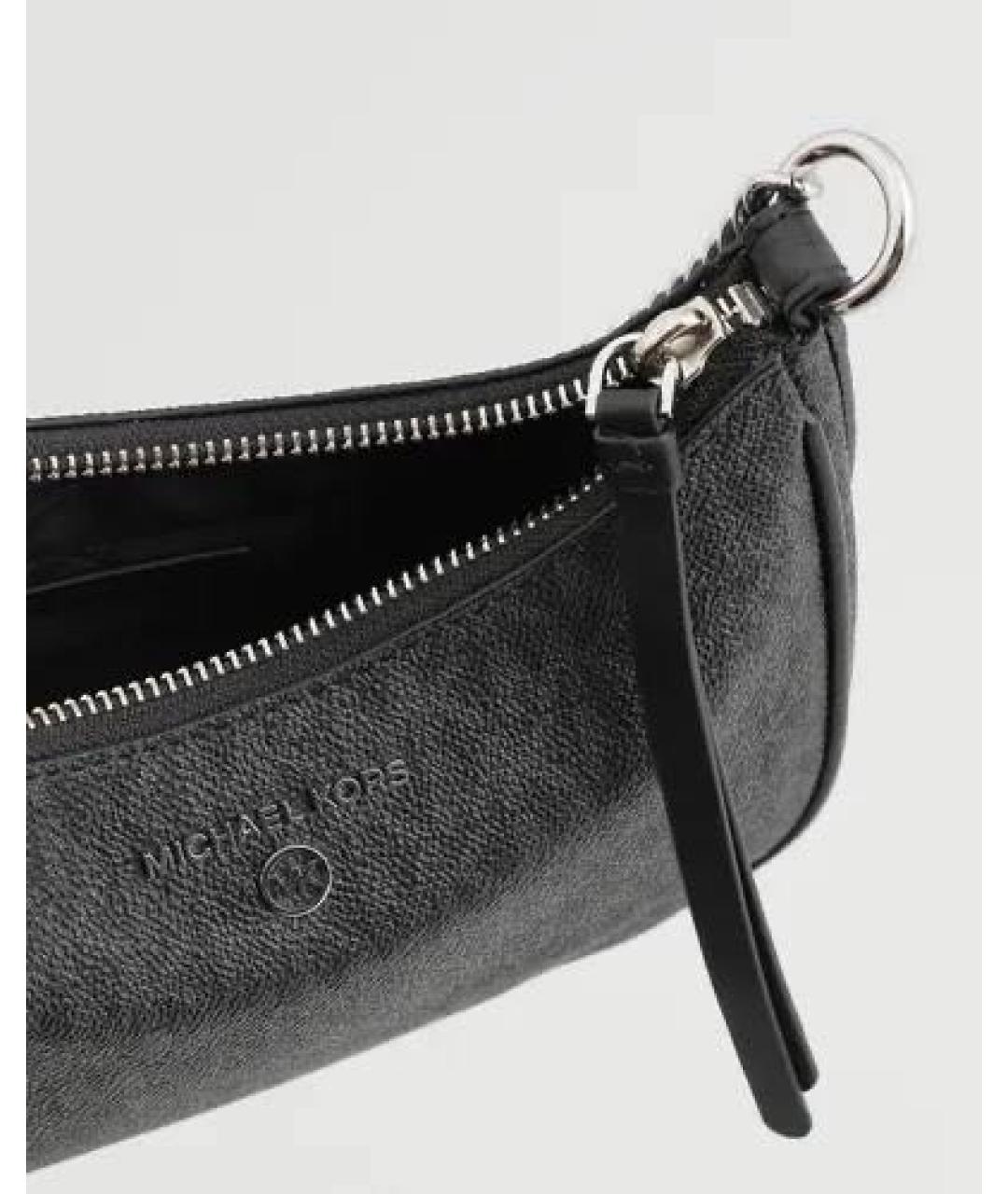 MICHAEL KORS Черная сумка через плечо из искусственной кожи, фото 4