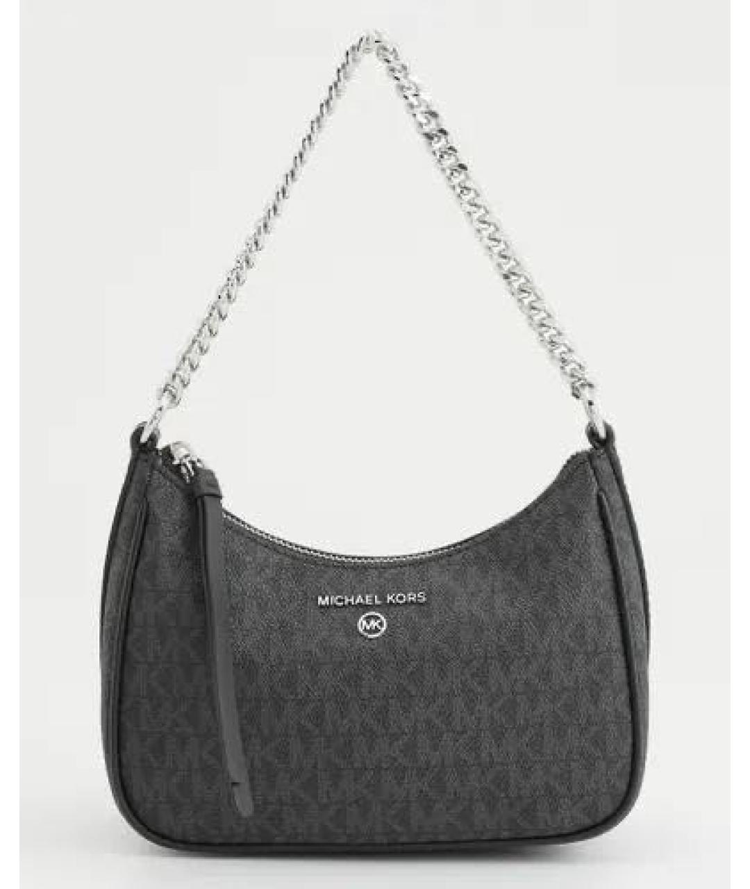 MICHAEL KORS Черная сумка через плечо из искусственной кожи, фото 6