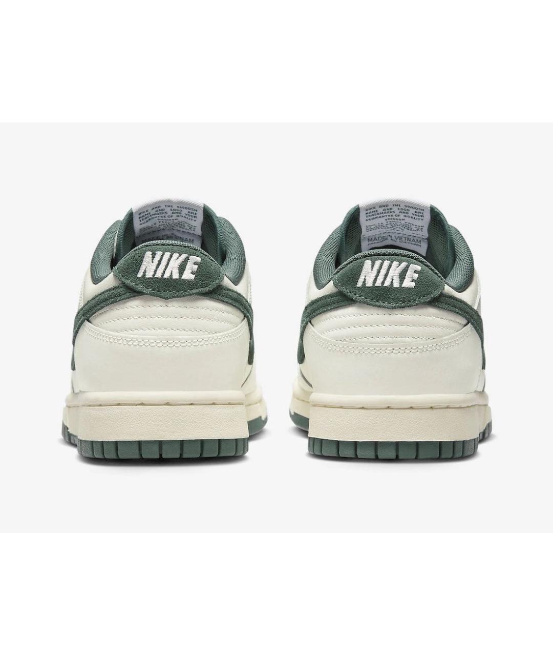 NIKE Бежевые кожаные низкие кроссовки / кеды, фото 4