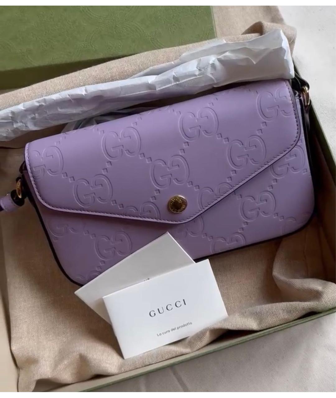 GUCCI Кожаная сумка через плечо, фото 5