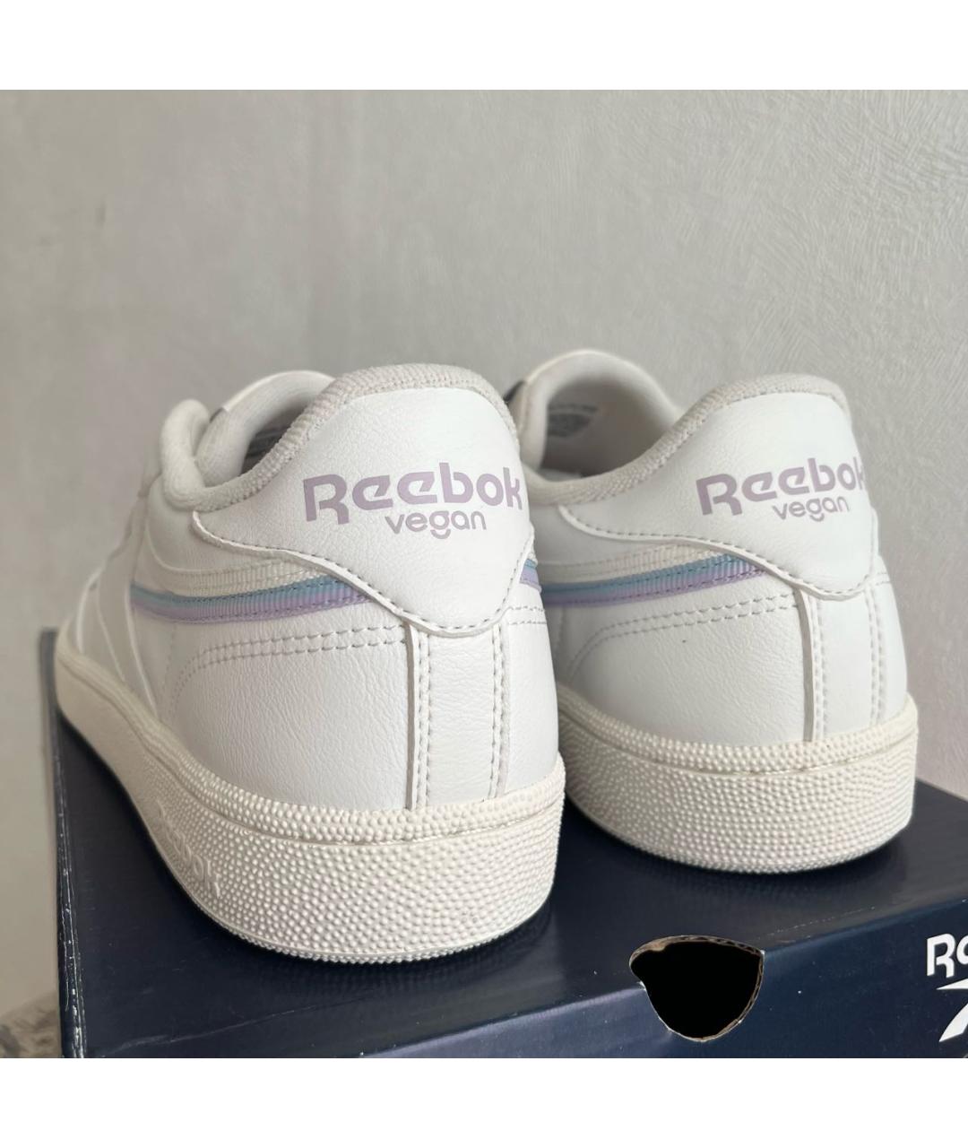 REEBOK Бежевые кроссовки из искусственной кожи, фото 5