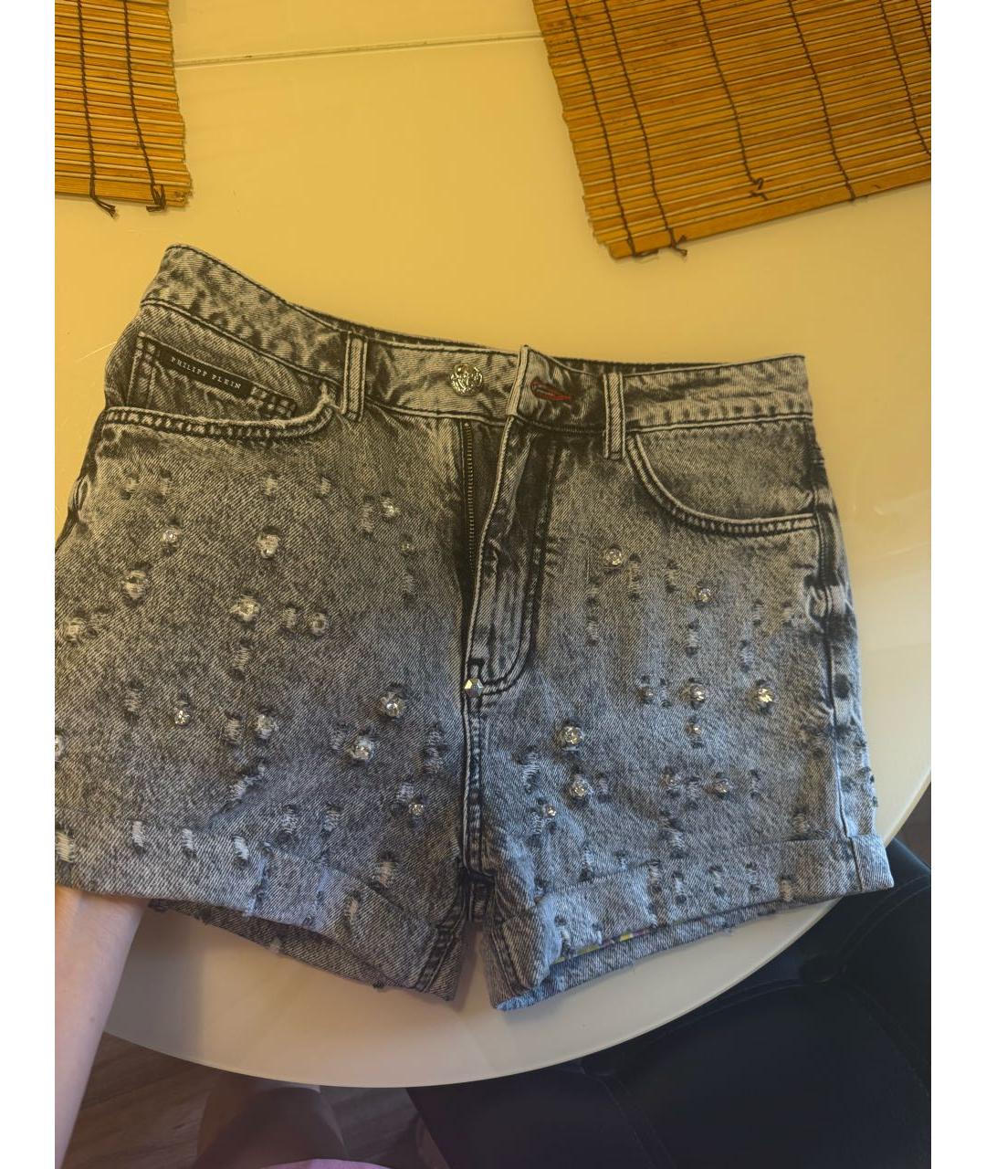 PHILIPP PLEIN Серые шорты, фото 3