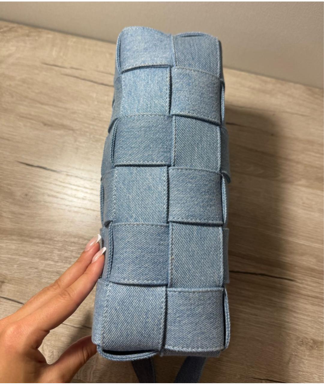 BOTTEGA VENETA Голубая деним сумка через плечо, фото 7