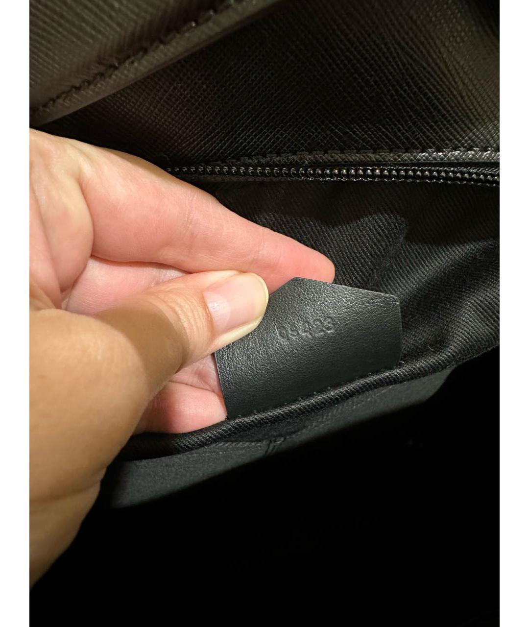 MONTBLANC Черный кожаный рюкзак, фото 7