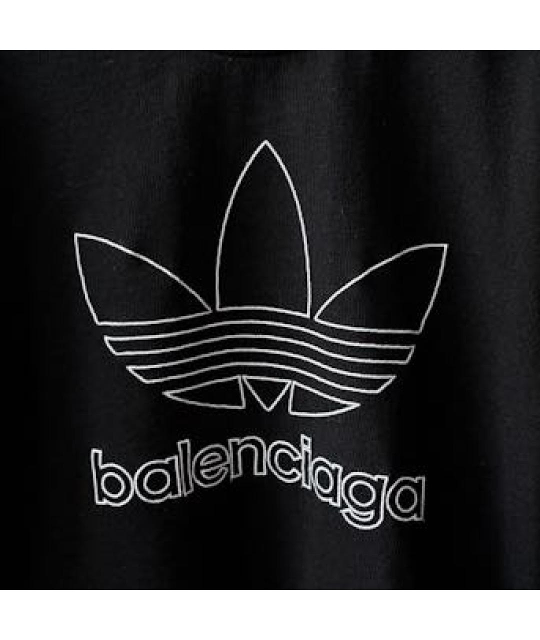 BALENCIAGA Черная детская футболка, фото 4