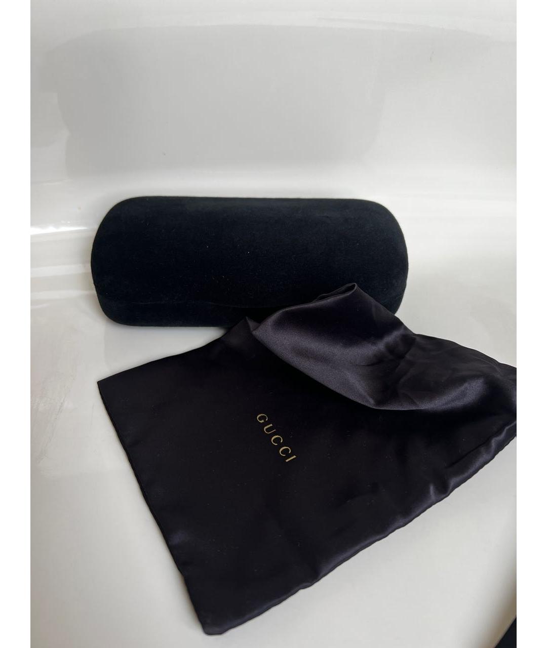 GUCCI Черные пластиковые солнцезащитные очки, фото 4