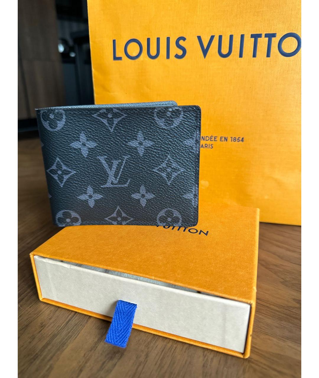 LOUIS VUITTON Серый кошелек, фото 5