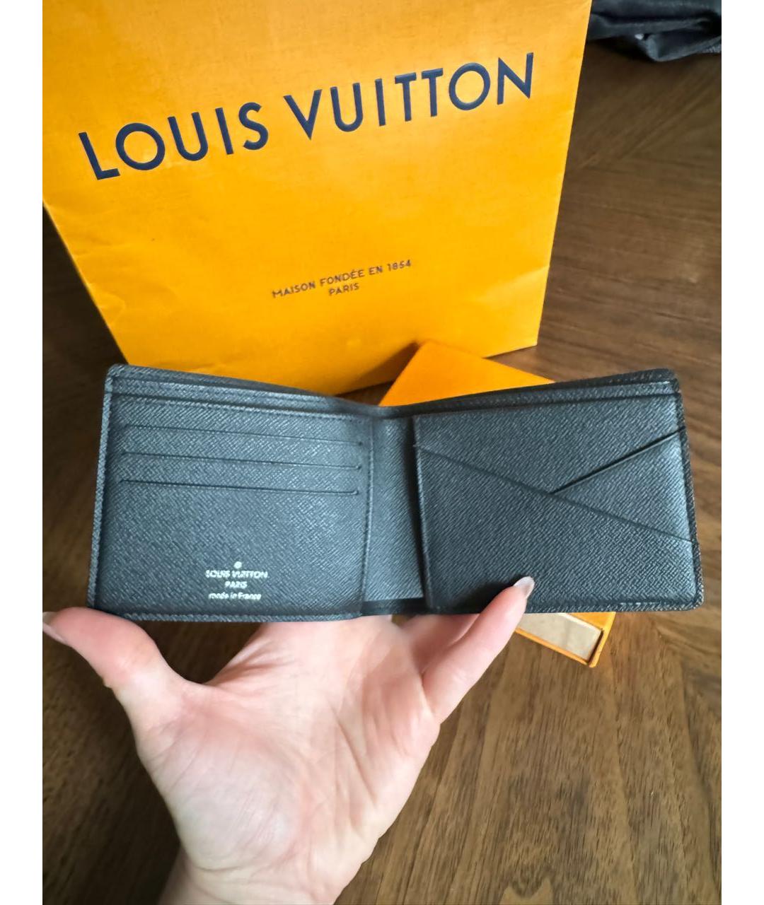 LOUIS VUITTON Серый кошелек, фото 6