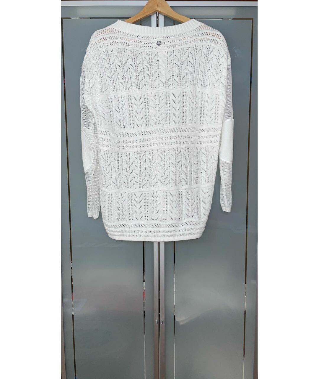 TWIN-SET Белый хлопковый джемпер / свитер, фото 2