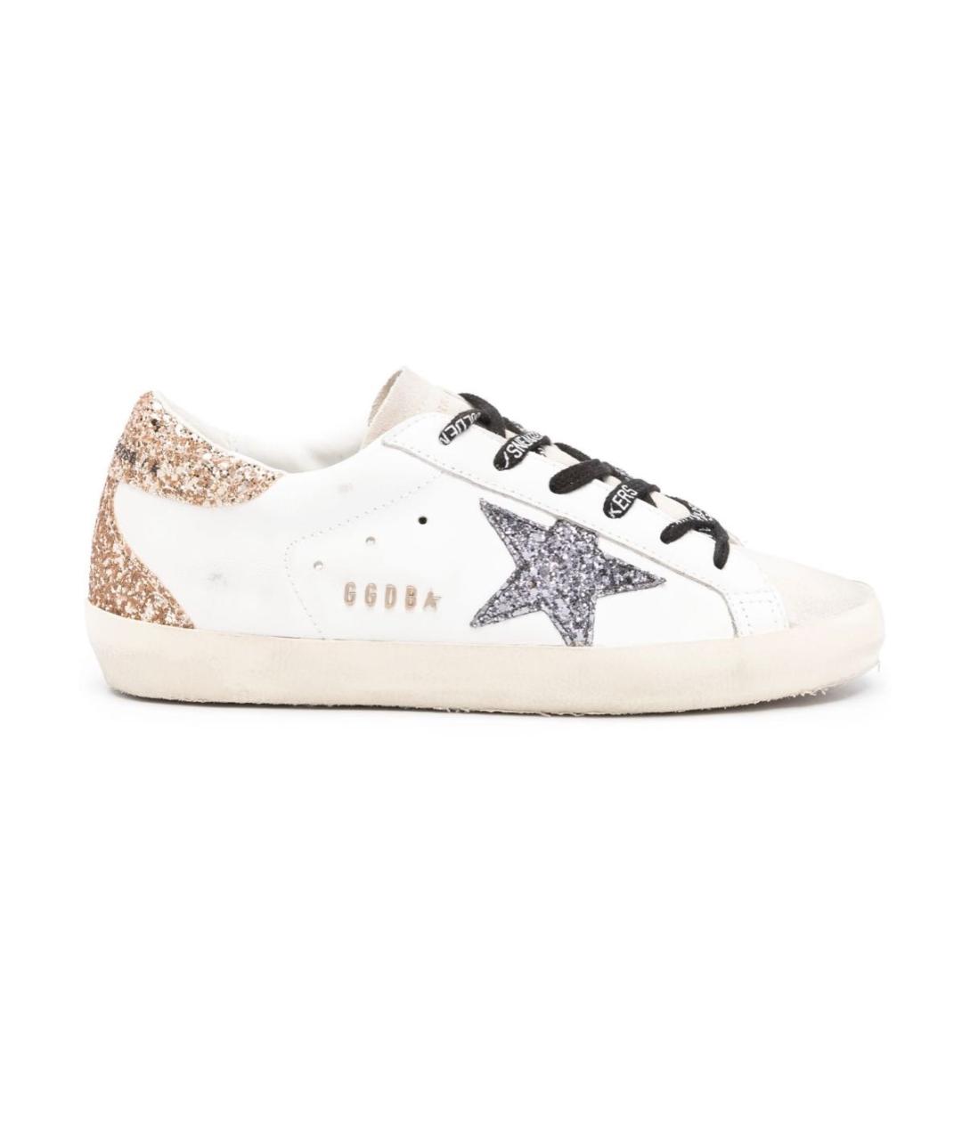 GOLDEN GOOSE DELUXE BRAND Белые кожаные кеды, фото 1