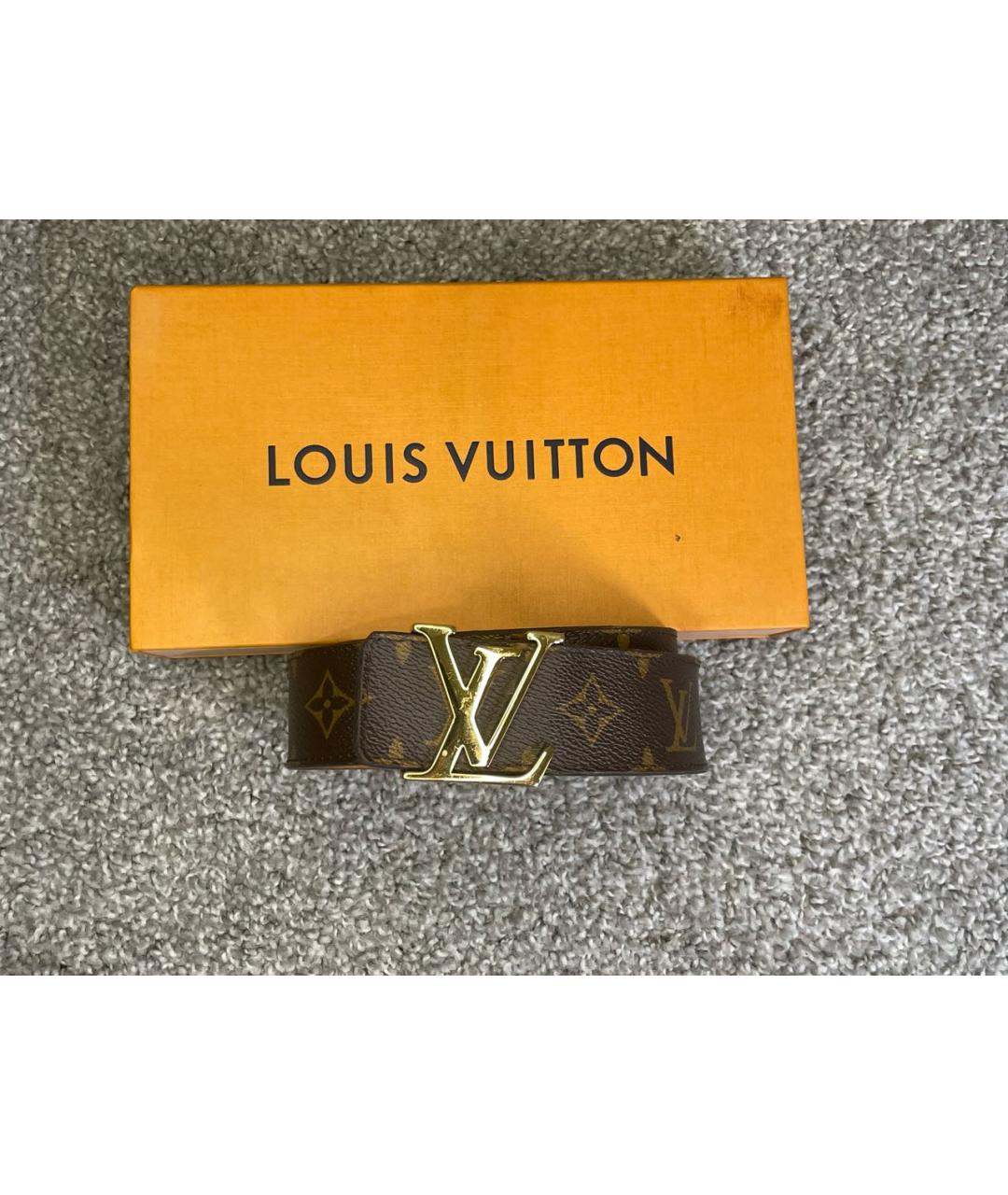 LOUIS VUITTON Коричневый ремень, фото 8