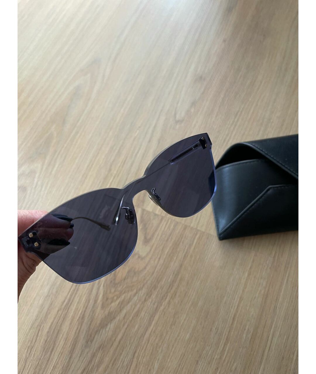 CHRISTIAN DIOR PRE-OWNED Синие пластиковые солнцезащитные очки, фото 3