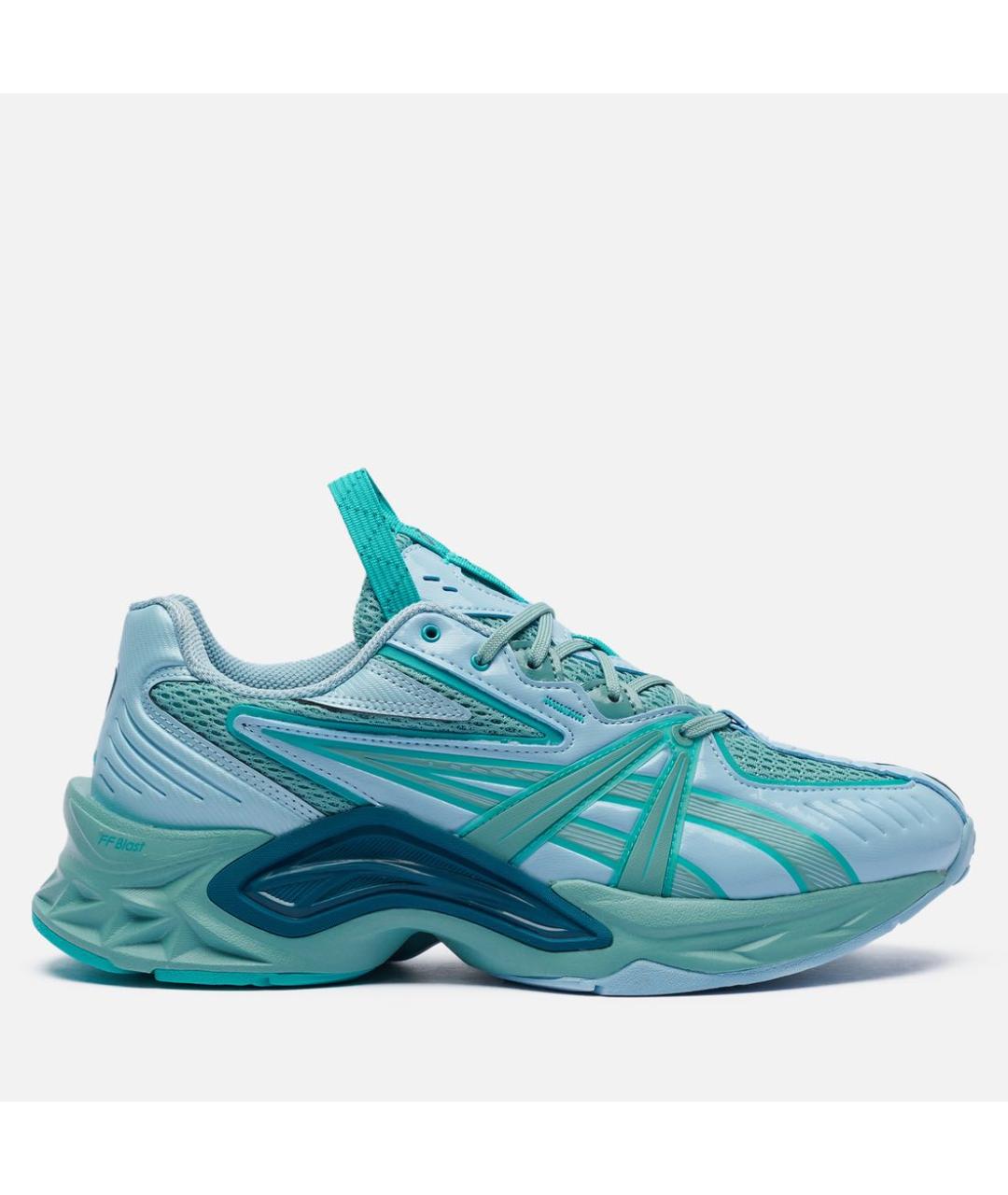ASICS Голубые низкие кроссовки / кеды из лакированной кожи, фото 7