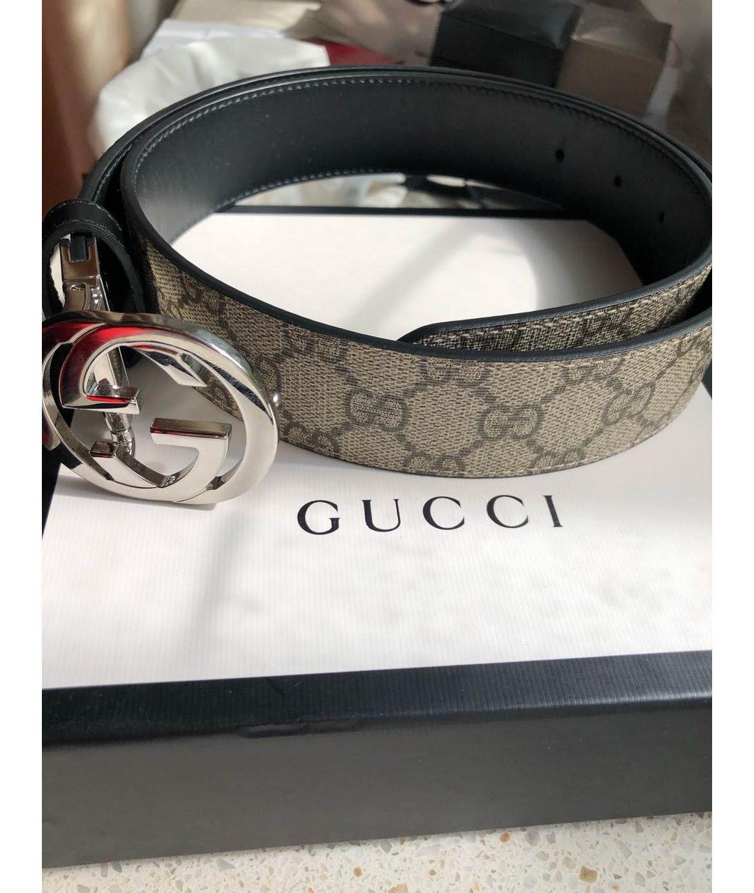 GUCCI Бежевый ремень, фото 5