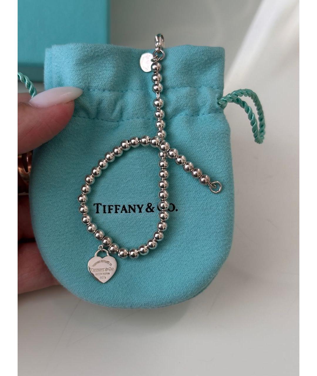 TIFFANY&CO Бирюзовый серебряный браслет, фото 5