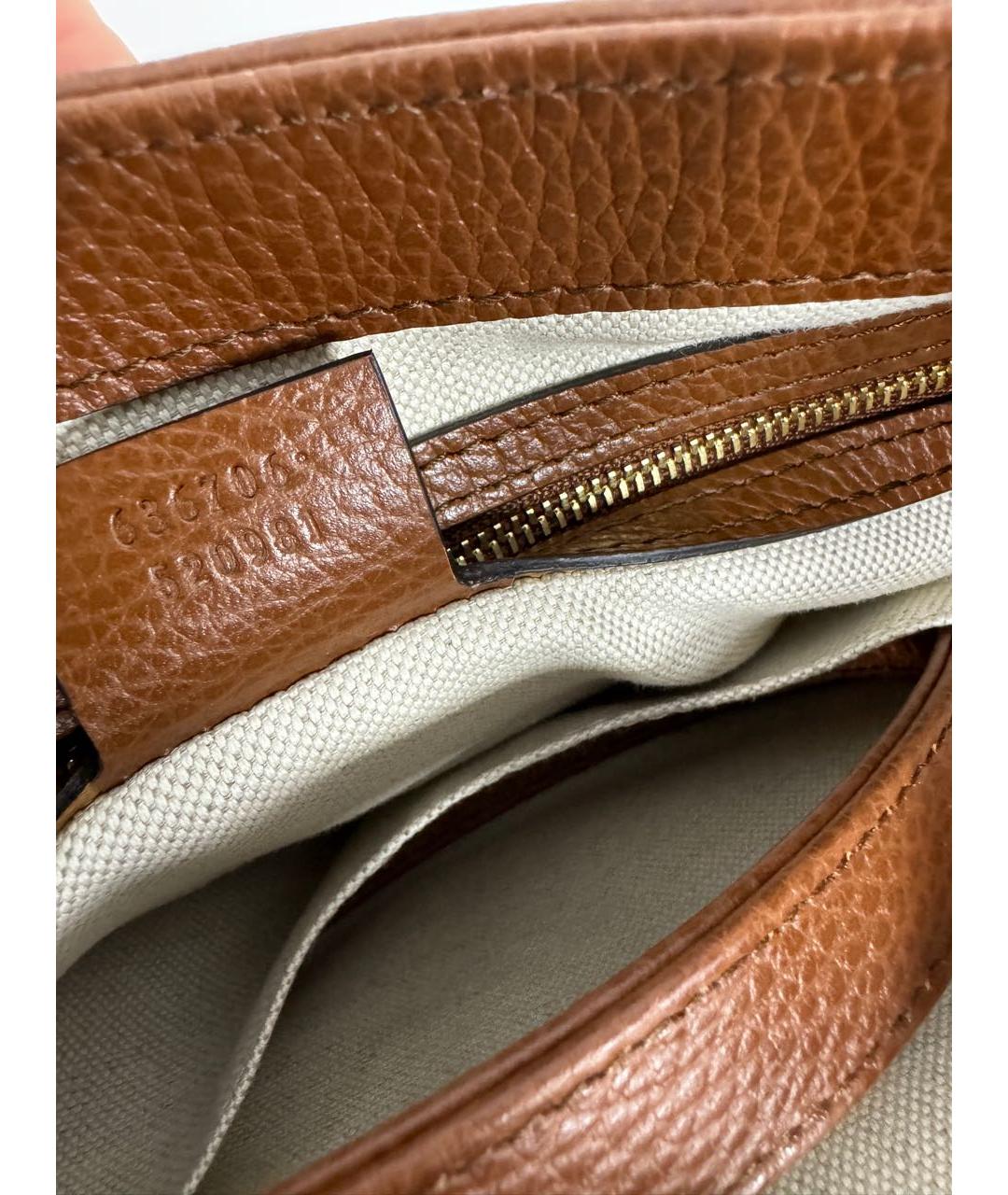 GUCCI Коричневая сумка через плечо, фото 7