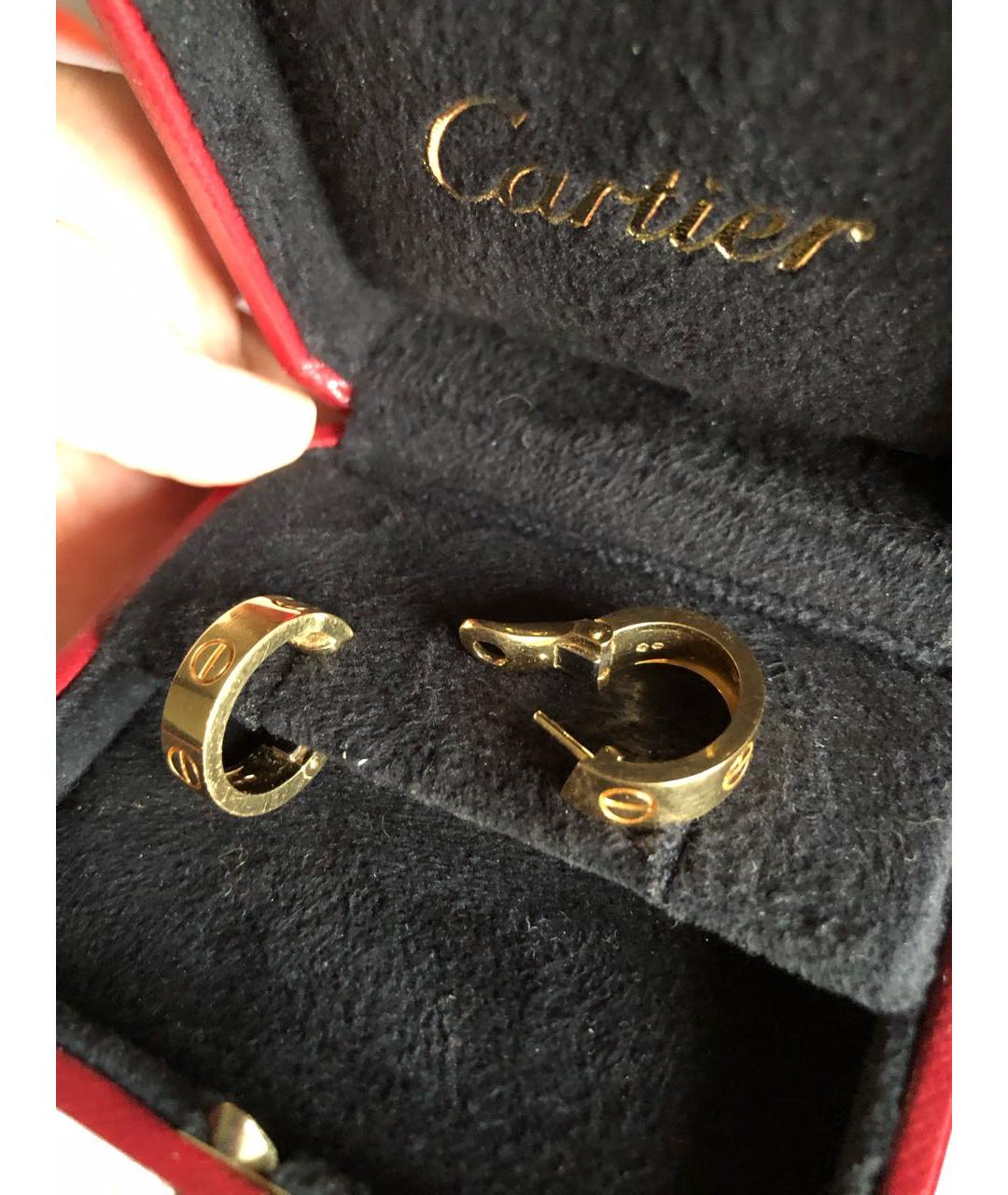 CARTIER Желтые серьги из желтого золота, фото 2