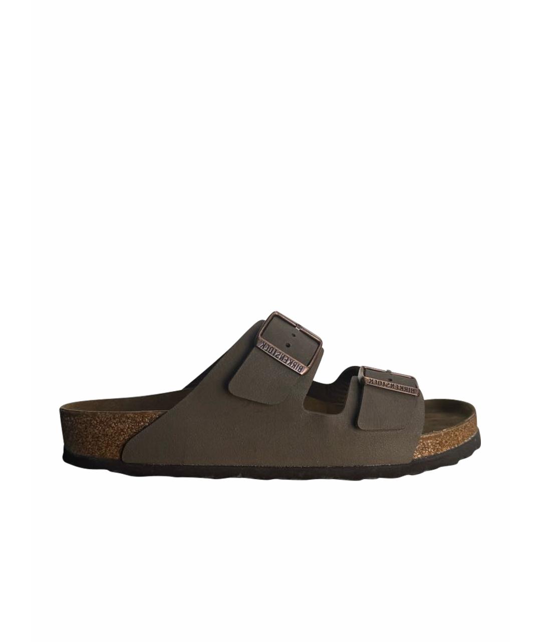 BIRKENSTOCK Коричневые шлепанцы, фото 1