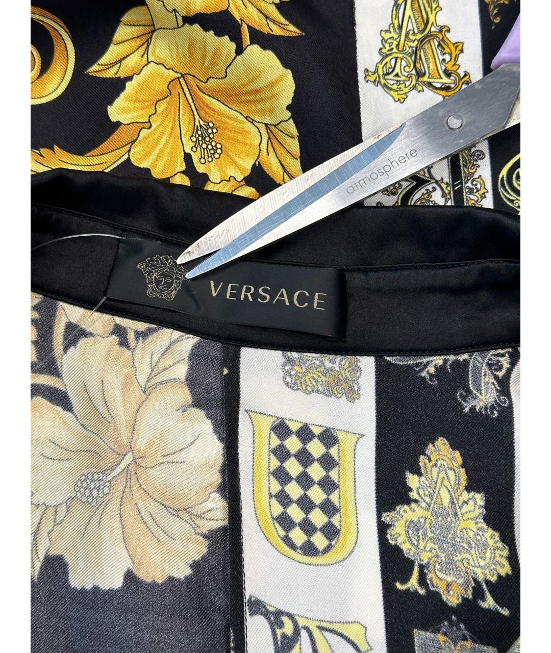 VERSACE Черное повседневное платье, фото 3