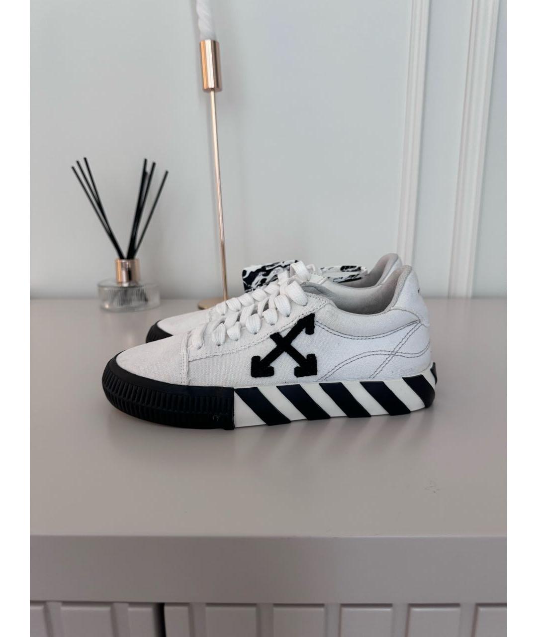 OFF-WHITE Белые кеды, фото 2