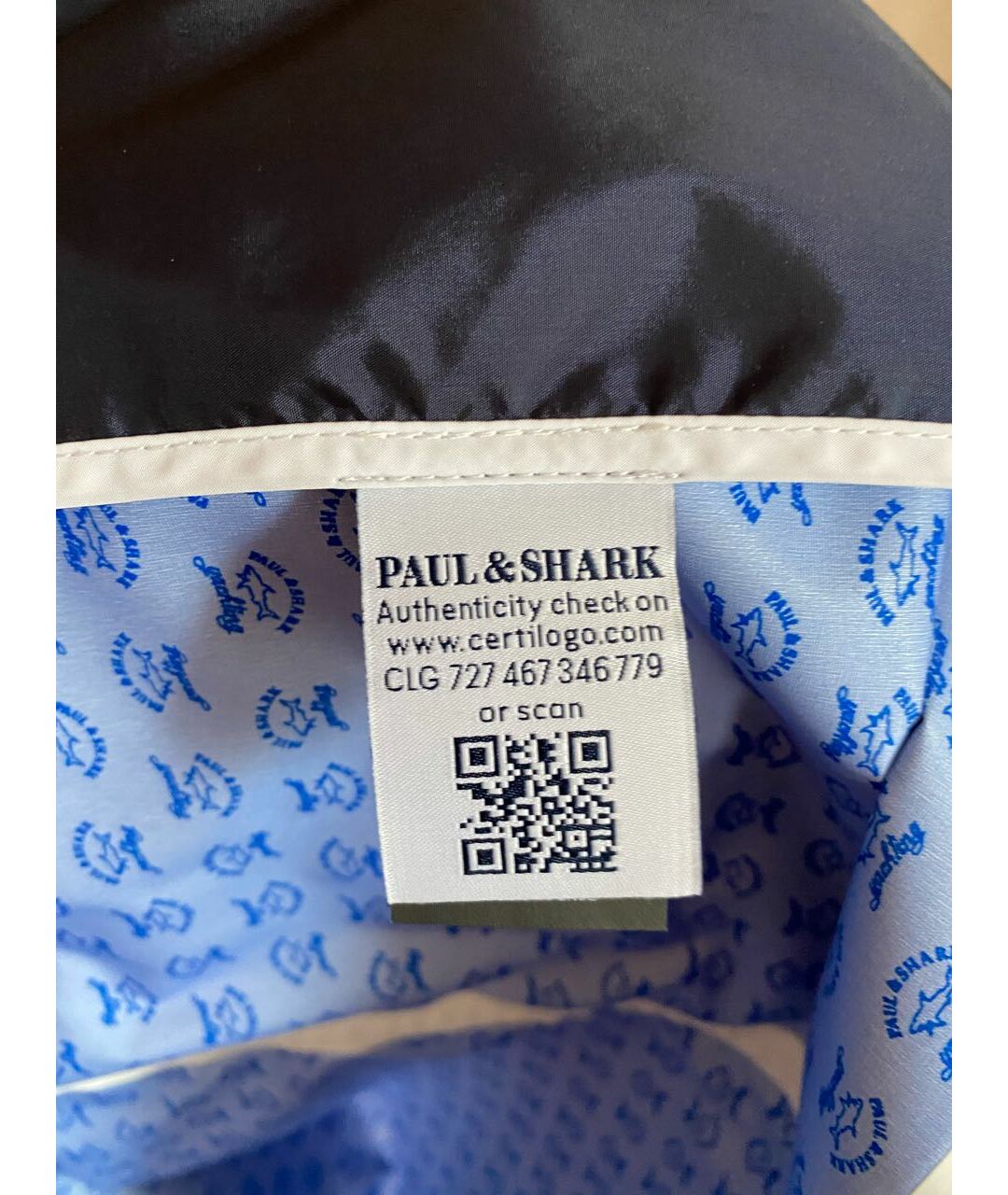 PAUL & SHARK Синяя полиамидовая куртка, фото 5