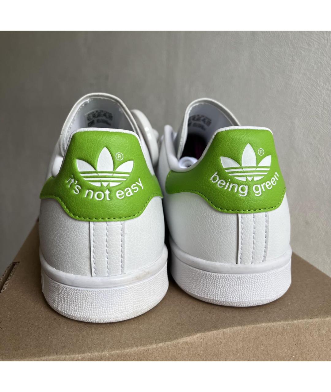 ADIDAS Белые кожаные низкие кроссовки / кеды, фото 7