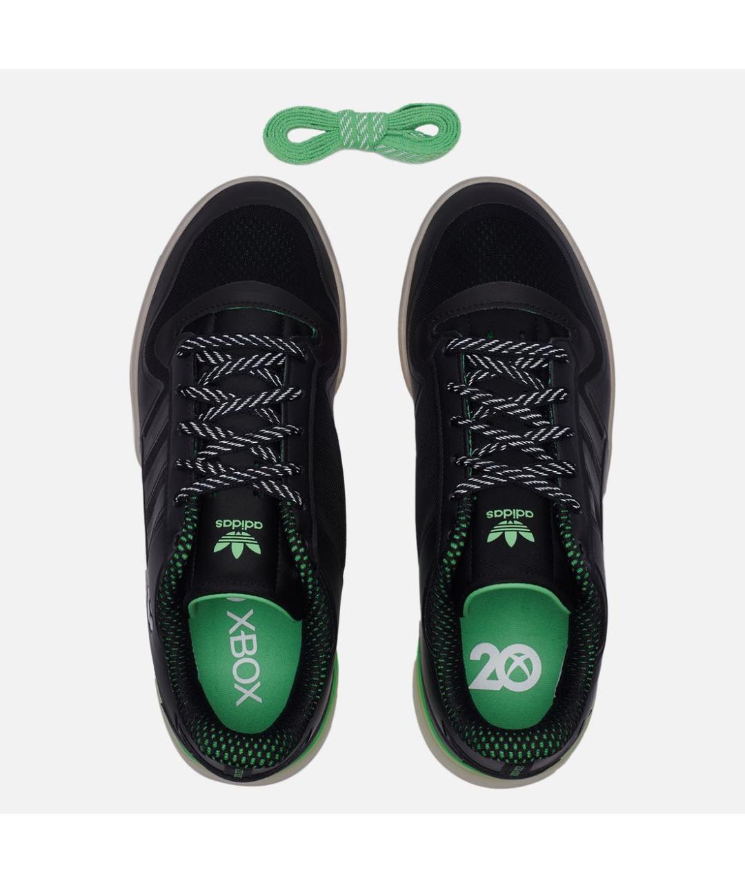ADIDAS Черные синтетические низкие кроссовки / кеды, фото 3