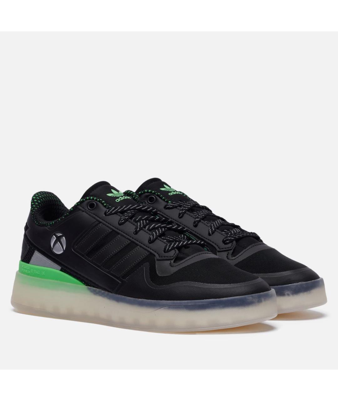 ADIDAS Черные синтетические низкие кроссовки / кеды, фото 2