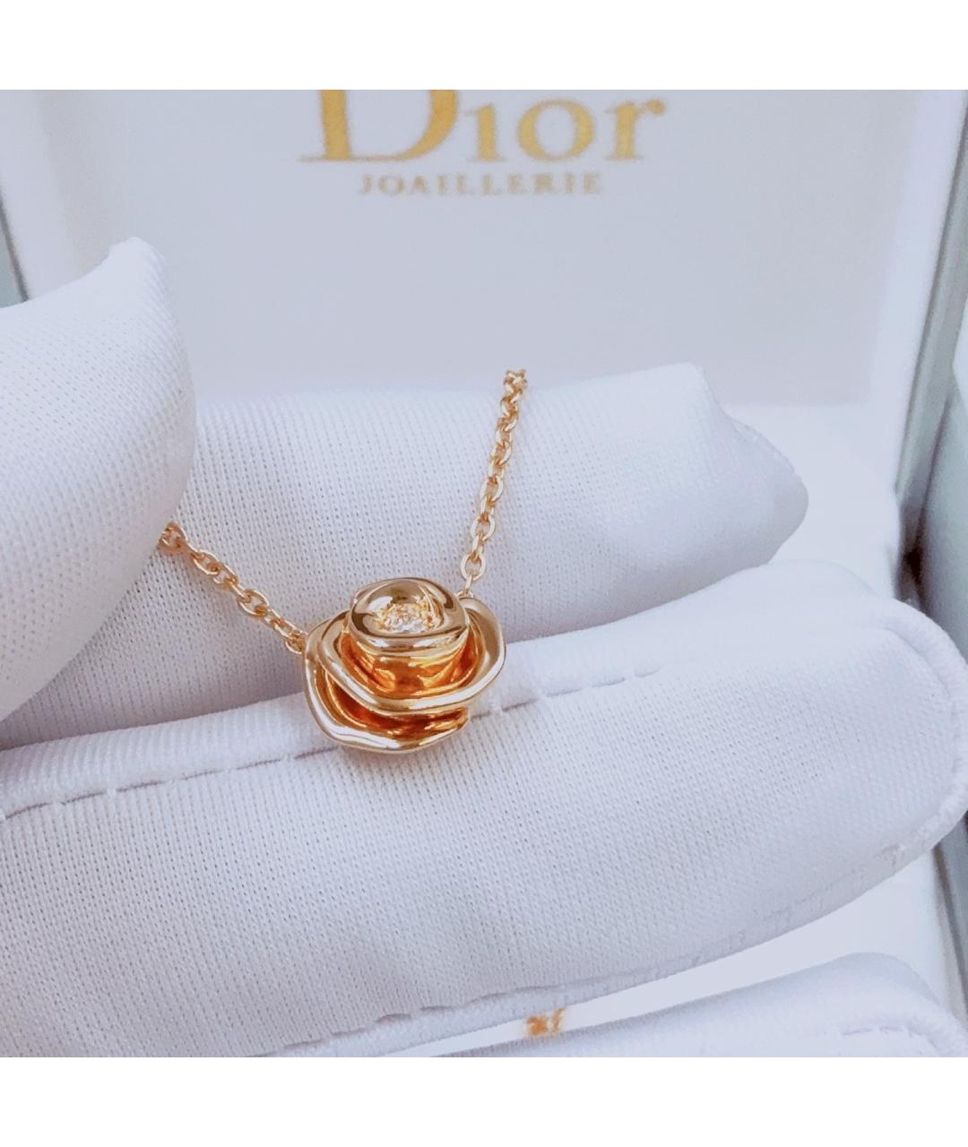 CHRISTIAN DIOR Белое колье из розового золота, фото 1