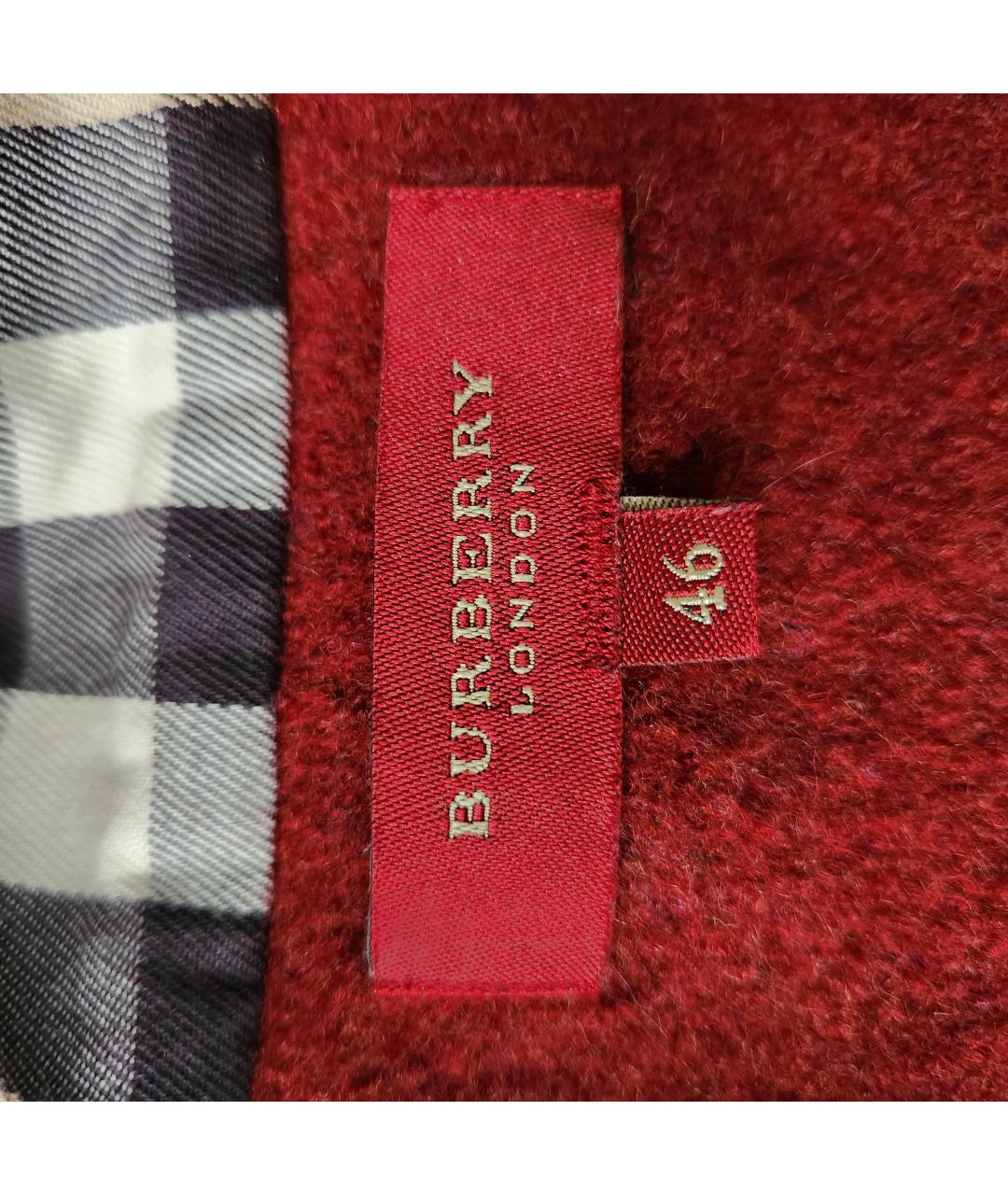 BURBERRY Бордовая шерстяная куртка, фото 3